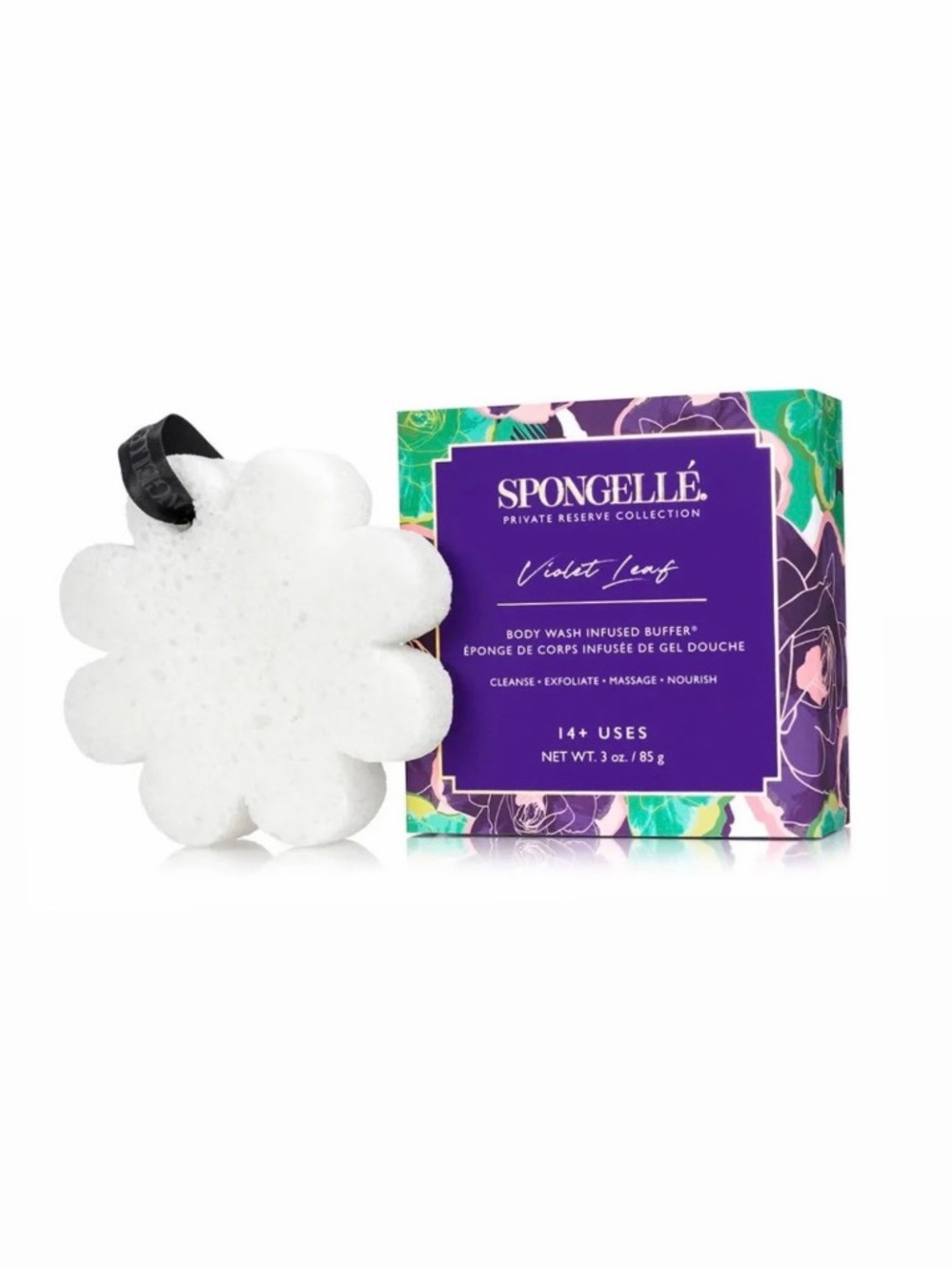 Spongelle Violet Leaf Body Wash Infused Buffer